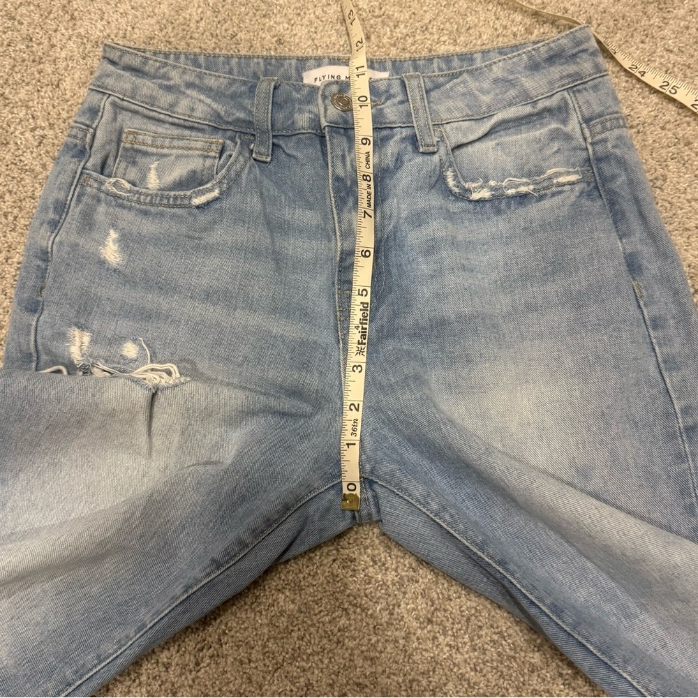 Flying Monkey Light Blue Vintage Straight Leg Jeans - Picture 10 of 12